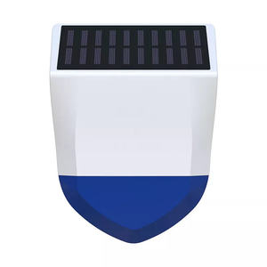 Sirene de alarme sem fio à prova d'água, sirene de segurança doméstica, buzina, alto-falante e luz estroboscópica, inteligente, wi-fi, solar, sirene solar para uso ao ar livre