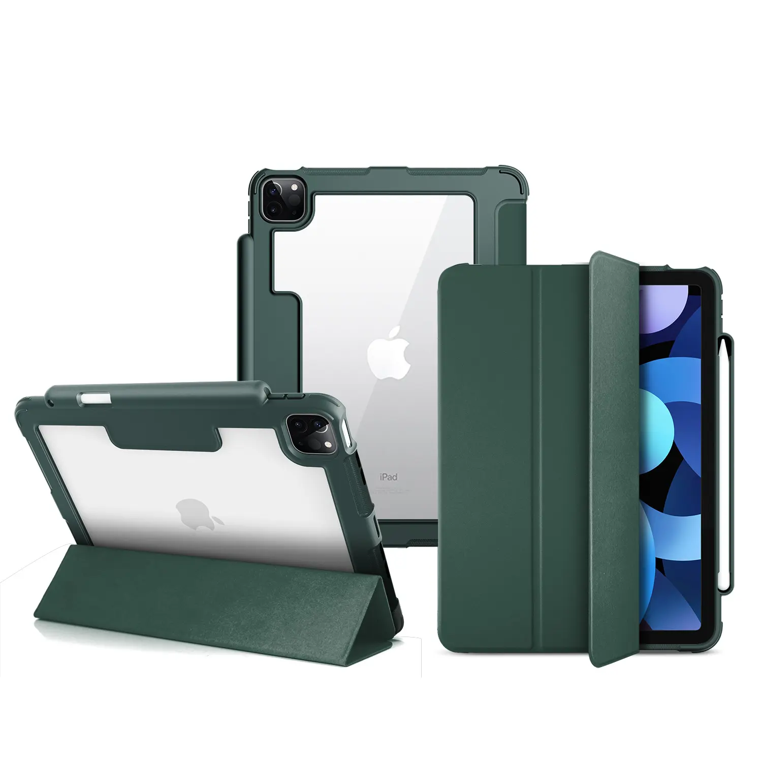Arteck Ultra דק מיני BT מקלדת Folio Case כיסוי עם מובנה חריץ עמדה עבור Apple ipad מיני 3 / 2/1/