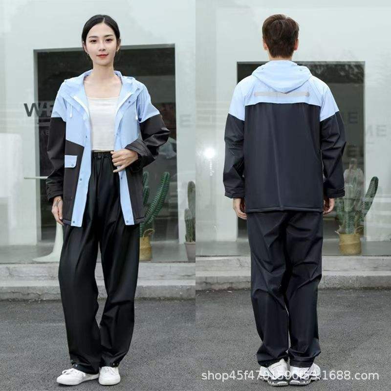 Costume noir sort bleu pvc