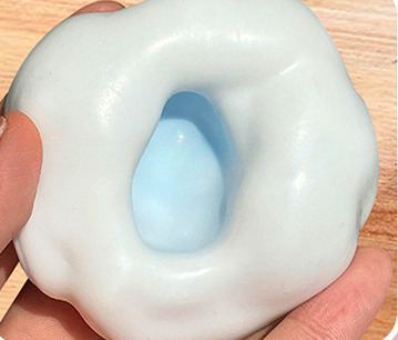 Pastel de arroz glutinoso azul-aguja de succión para entrega-4cm