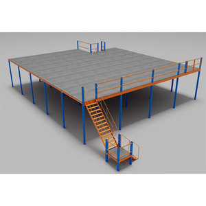 Estantes De Entrepiso Armazém Armazenamento Attic Loft Steel Multi Tier Steel Mezanino Plataforma Rack Mezanino Armazém