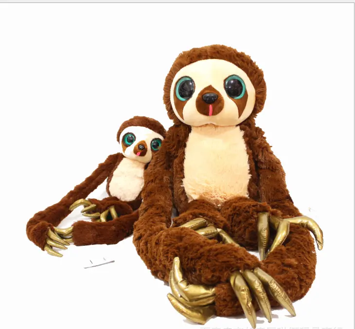 A boneca de pelúcia quente marrom preguiça macaco de pelúcia de 2021