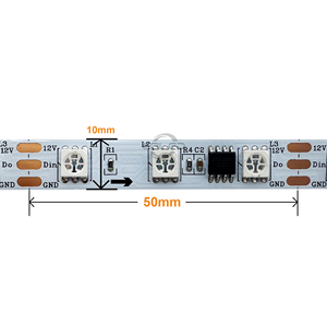 DC12V 24V ICWS2811 Addressable Pixel <strong>Rgb</strong> 5050 <strong>Led</strong> Strip 30/60LEDS/M IP20 IP65 IP67 IP68 <strong>Led</strong> Light Strip - Product Image 3