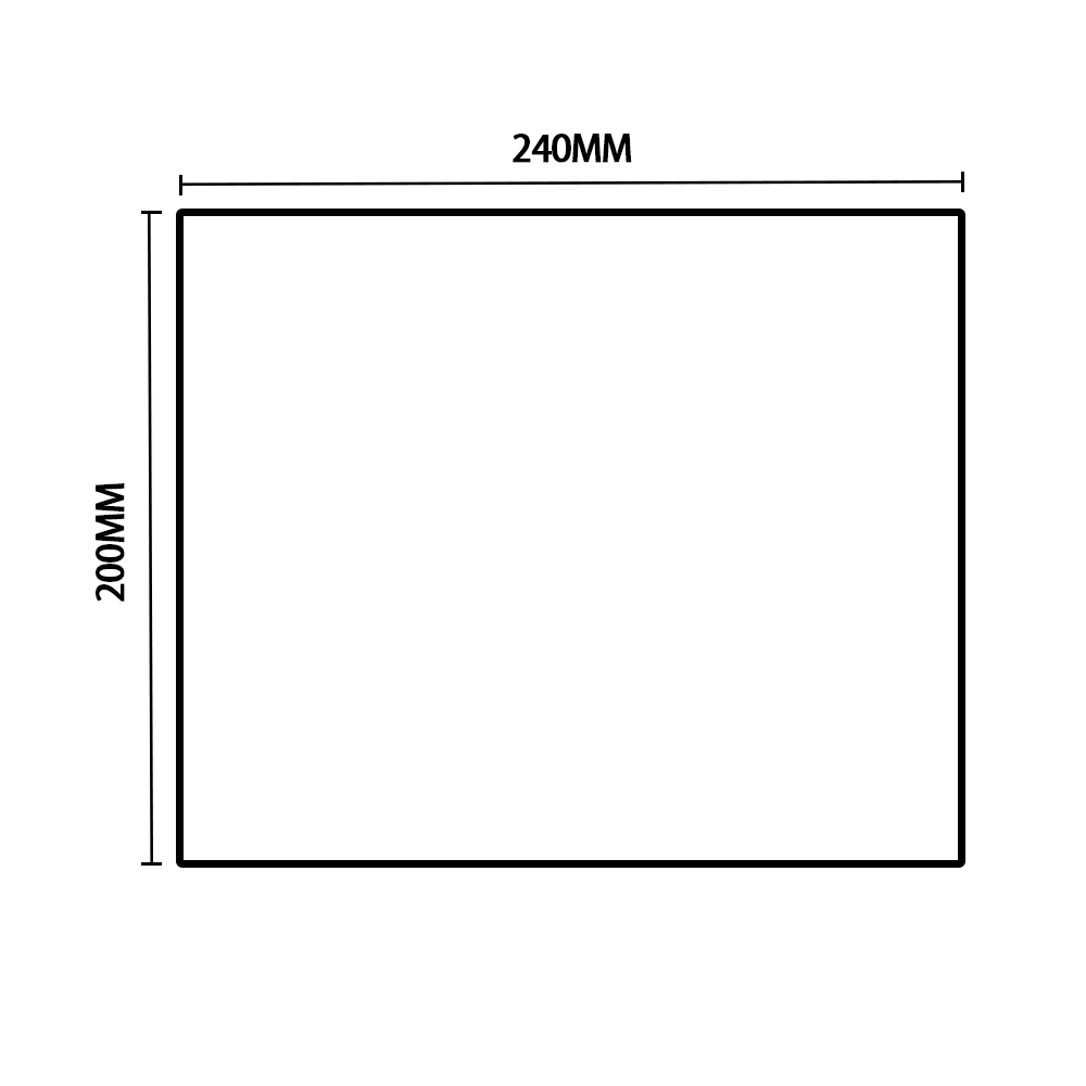 240 * 200 * 3 mm