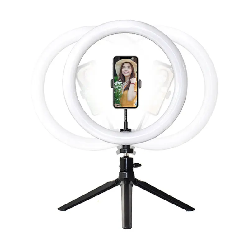 Anillo de luz Led extensible y regulable, HQ-18N plegable ajustable de 3 modos, iluminación fotográfica de 160cm, palo de selfi, 18 pulgadas, en venta