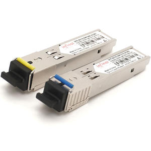 汎用オリジナル<span class=keywords><strong>2</strong></span>.5G SFP LC SCコネクタ双方向SFPモジュールDDM(シングルモード光ファイバーネットワークトランシーバー用)20km 40km 80km - Product Image 1