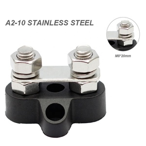 Tekne/otobüs için 48V Boat ağır güç dağıtım bara, çift M8 çıtçıt Terminal bloğu, IP67 su geçirmez yalıtımlı otobüs Bar - Product Image 3