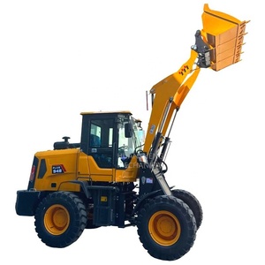 Huansheng מיני מעמיסים 4 x4 דיזל גלגל מזלגות 2 טון קדמי