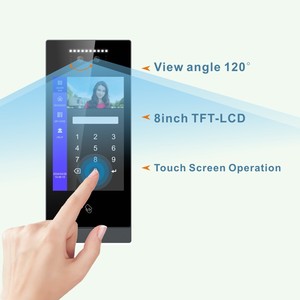 Senza fili Smart 8 pollici LCD touch screen Cloud basaed APP di controllo sblocco facciale Multi appartamento IP Video citofono - Product Image 4