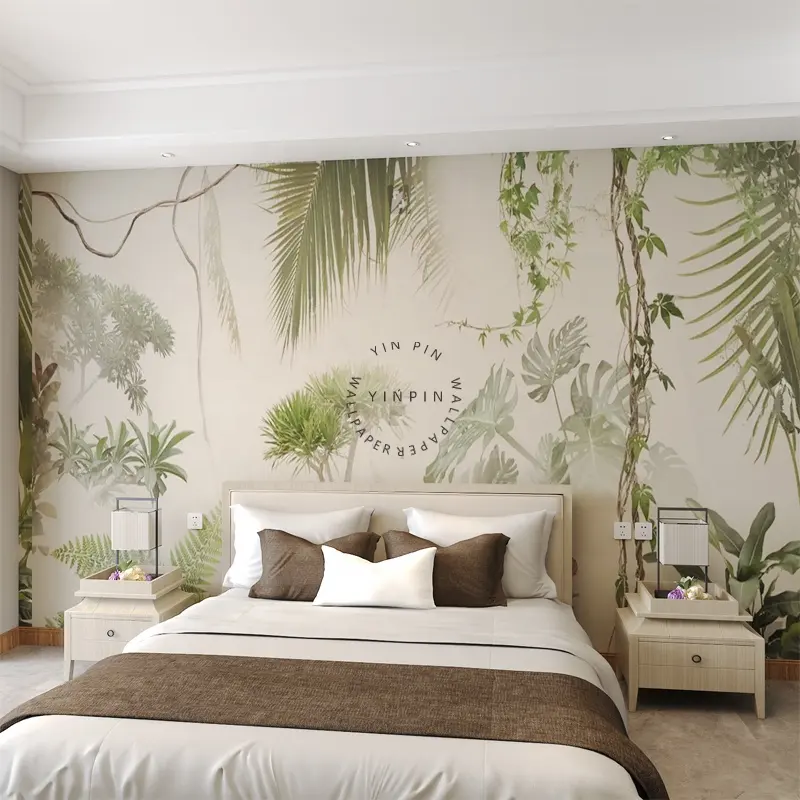 Tropischer Regenwald Tapete Botanischer Garten Wohnzimmer TV Hintergrund Wandbild
