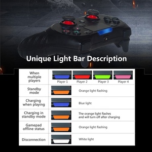 WFUN yeni kablosuz oyun denetleyicisi için PS4 Gamepad çift hareket Joystick Gamepad PS4 - Product Image 3