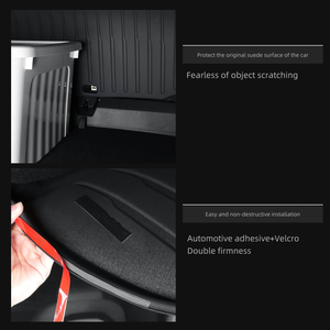 สำหรับ24 Tesla รุ่น3 Highland ที่เหมาะสม tailgate GUARD Suede แพคเกจเต็มรูปแบบการป้องกันลำต้นภายใน Tesla อุปกรณ์เสริม - Product Image 4
