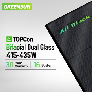 Greensun bảng điều khiển năng lượng mặt trời n-loại tất cả các mô-đun <span class=keywords><strong>PV</strong></span> silicon đơn màu đen GSM-M10/108nhbd 415W <span class=keywords><strong>420W</strong></span> 425W 430W 435W kính kép hai mặt - Product Image 2