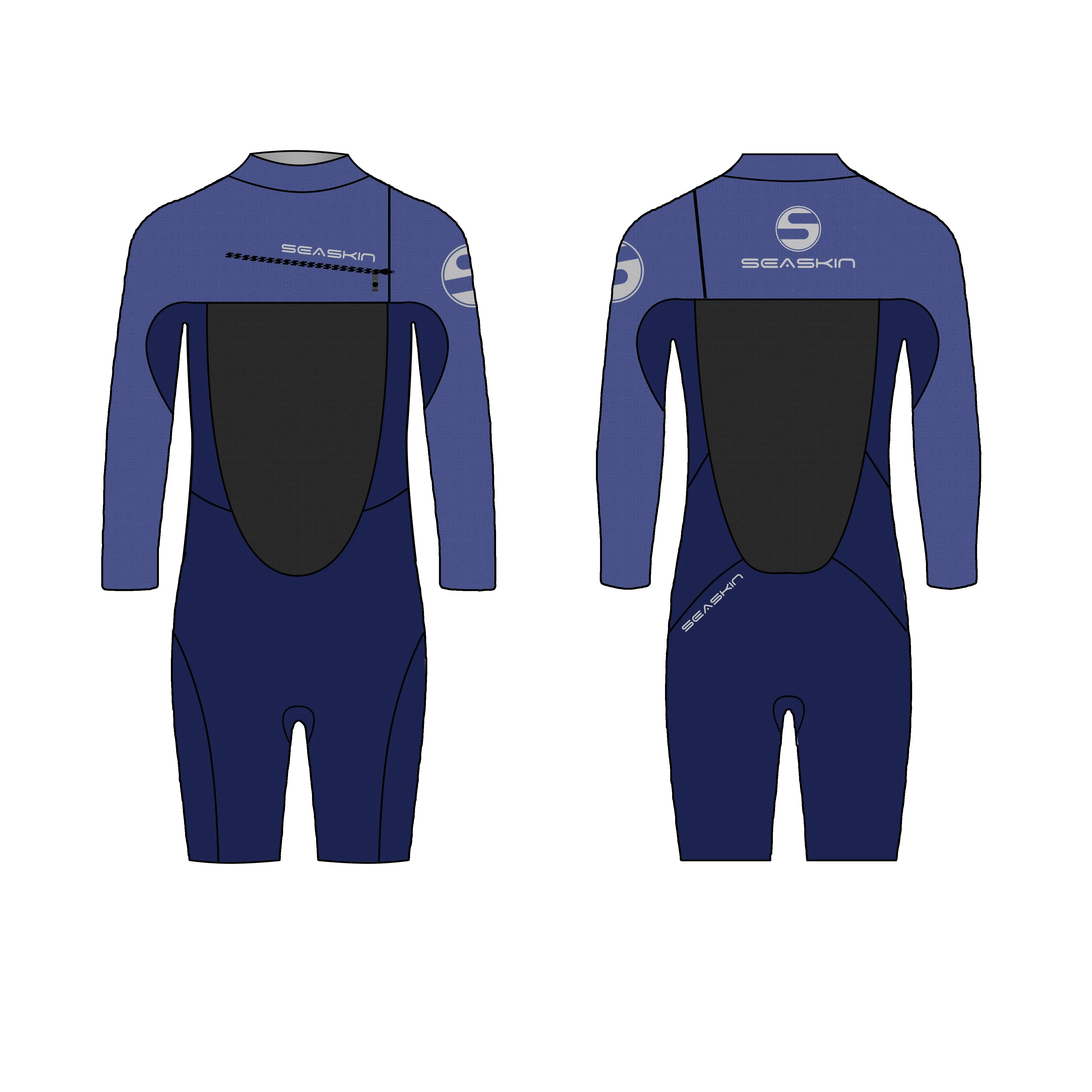 Seaskin-traje de espuma de neopreno para hombre, traje de primavera para surfear de 3mm