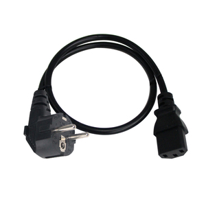 H05vv-f 3c * 0.75/1.0/1.5mm2 dik açı avrupa Ac tak 3 Pin Iec C13 Pc güç kablosu kablosu 220 Volt - Product Image 5