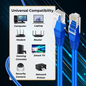 Cavo Ethernet Cat 5e Cat5 1m cavo di rete LAN con connettore RJ45 UTP scudo tipo FTP per applicazioni all'aperto