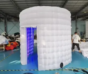 ซุ้มถ่ายภาพ360พร้อมไฟ LED สำหรับงานแต่งงานบูธถ่ายรูปเป็นรูปทรงกลม - Product Image 4