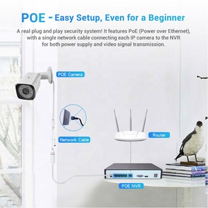 OEM H.265 4CH 2MP 5MP POE NVR套件IP运动检测摄像机CCTV安全视频监控套件，易于设置 - Product Image 6