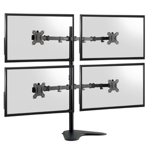 คอมพิวเตอร์สี่จอภาพวงเล็บปรับแขนสนับสนุนทีวีจอแอลซีดี VESA Quad Monitor Mount - Product Image 1