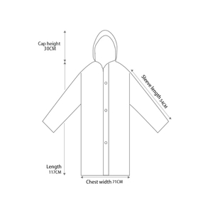 Plastic Waterproof <strong>Rain</strong> Poncho Sports Raincoats EVA Reusable Unisex <strong>Rain</strong> Coat Jacket with Hood <strong>Rain</strong> <strong>Cover</strong> for Men and Women - Product Image 6