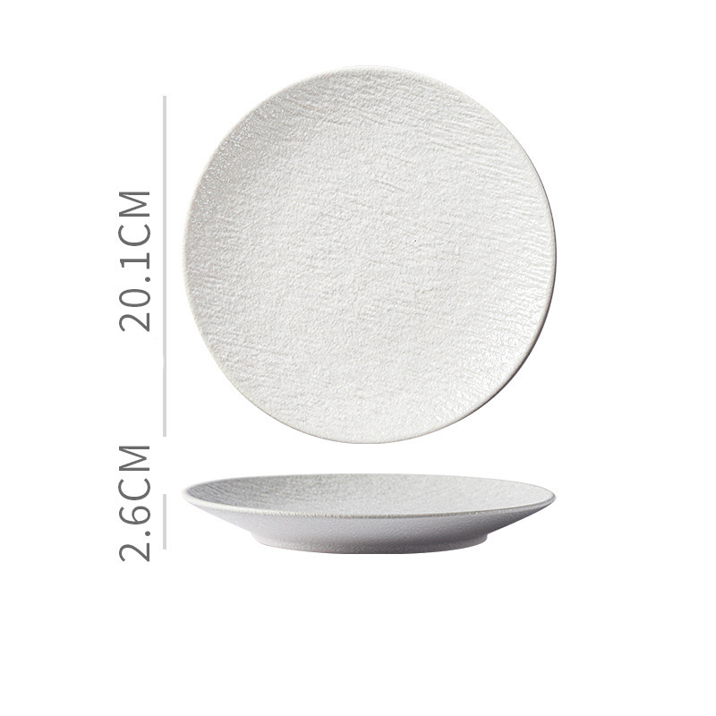 Plato de luz de 8 pulgadas - blanco