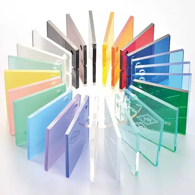 Plaque acrylique en plexiglas transparent de 3mm personnalisée de n'importe quelle taille feuille acrylique transparente/feuille acrylique irisée en PMMA