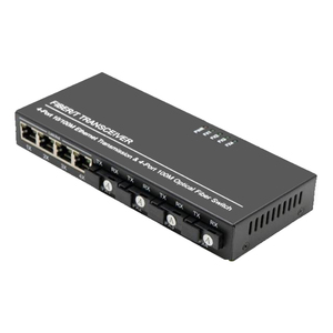 Netlink Fast Ethernet Port 4 SC 4 Rj45 Glasfaser konverter 1000M Single Mode für IP-Kamera Poe Switch Glasfaser ausrüstung - Product Image 6