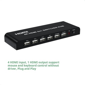 4k HDMI KVM切换器4x1视频切换器4进1出4路HDMI开关视频选择器，适用于PS4 X-box Fire Stick PC DVD蓝光 - Product Image 2