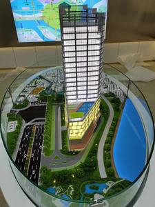 Modern Office <strong>Building</strong> Sand Table, Scale Model of <strong>Building</strong> With Lighting and Surrounding Environment <strong>Architectural</strong> Scale Models - Product Image 3