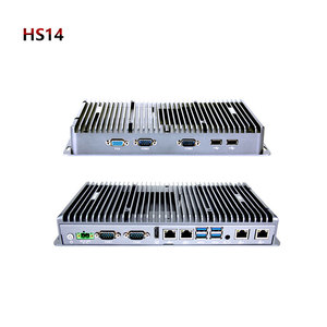 デュアルRJ45100 M/1000M 6 DB9 4 USB産業用ボックスpci78765U制御埋め込みファンレスコンピューターミニデスクトップ産業用ミニPC - Product Image 4