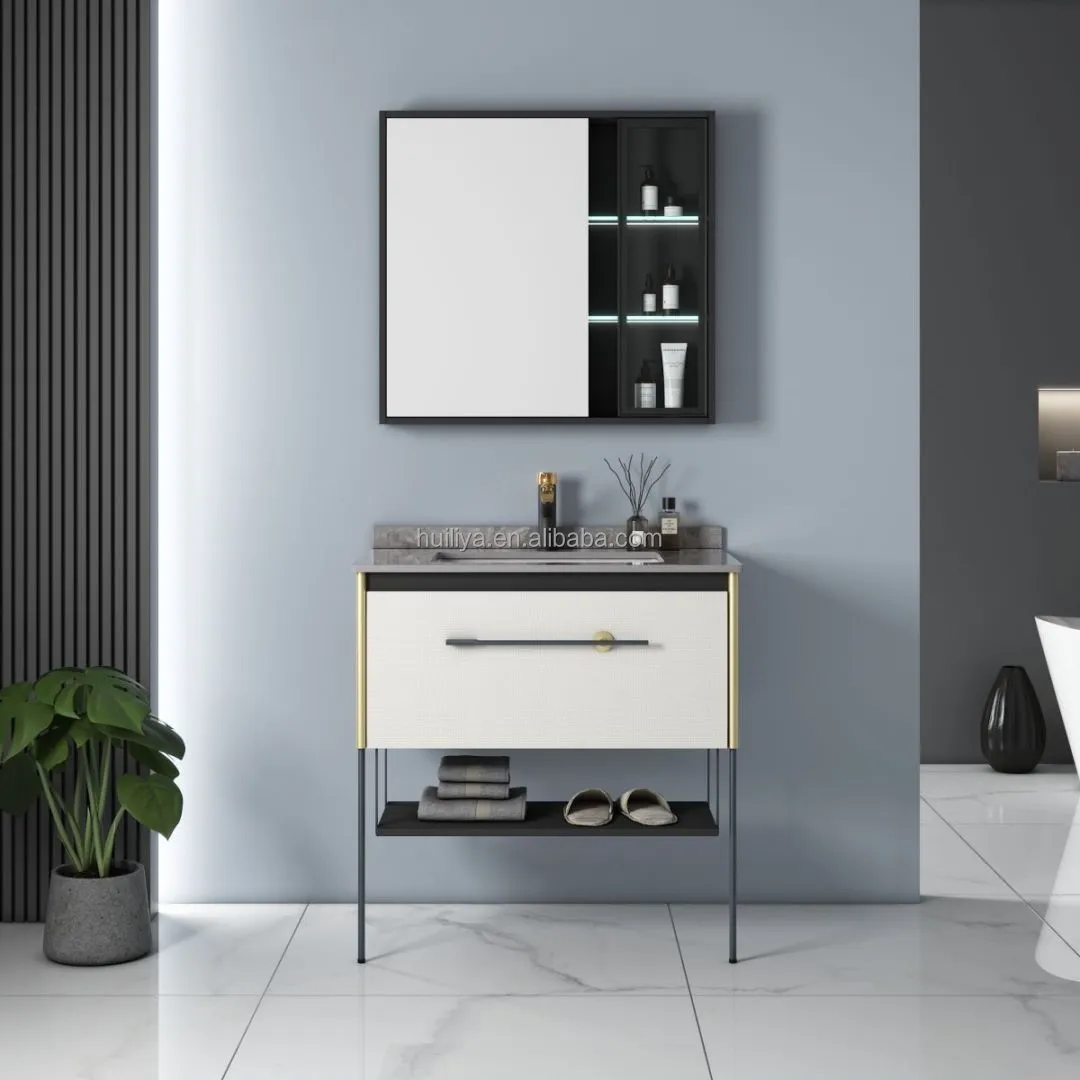 Mobile da bagno in legno con mobiletto da parete a specchio mobili da bagno mobiletto da bagno bestseller in bagno