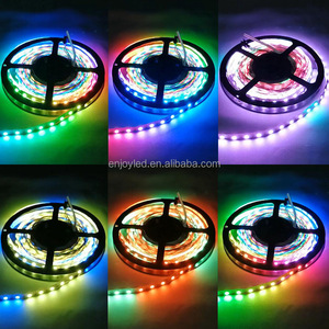 แถบไฟ LED WS2812B RGB 5050 5 V 30/60/144LED พิกเซล WS2812 IC สี RGB แถบไฟ LED IP30 IP65 IP67ริมน้ำ