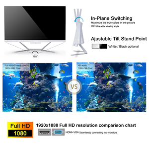 HYSTOU Blanco Intel Core I5 10200H All-in-One Office PC 23,8/21,5 Computadora de escritorio con interfaz USB para uso doméstico Win-Dows OS - Product Image 5