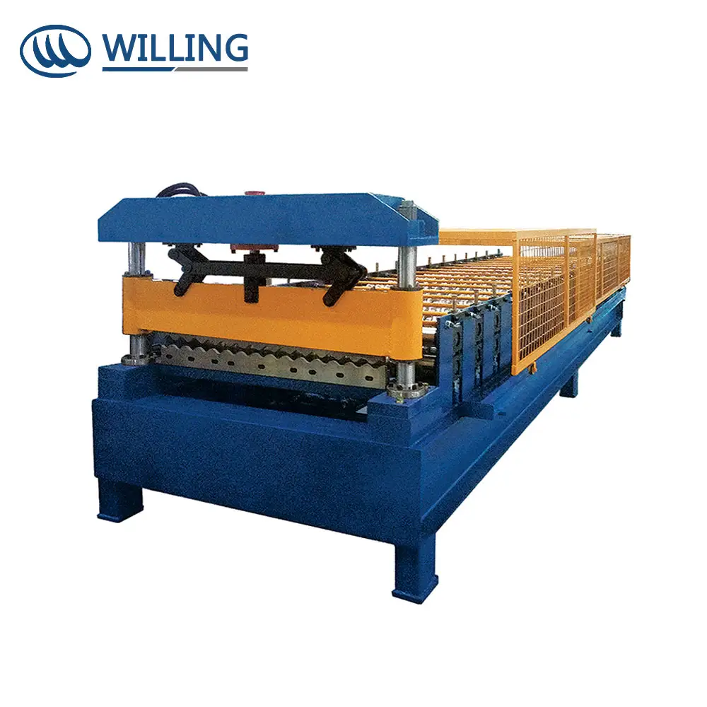 Corrugated iron sheet making machine roof tiles machinery cold roll forming machine