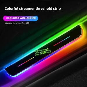 Lkt ไฟเพดานรถยนต์ LED เซ็นเซอร์อัจฉริยะสีสันสดใส, แป้นเหยียบต้อนรับการไหลติดตั้งแบบไร้สายสภาพใหม่ - Product Image 4