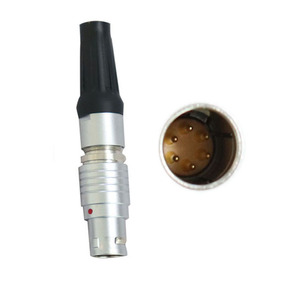 Conector circular de alta calidad FGG 1B 306, enchufe Push-Pull de 6 pines y enchufes de huevo para aplicaciones de alimentación de PCB macho/hembra de latón - Product Image 2