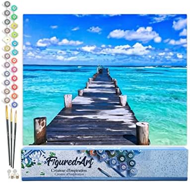 Pontoon on the beach of paradise