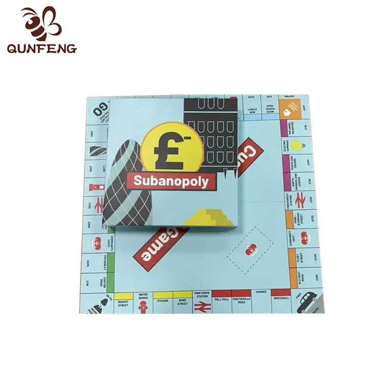 Özel tasarım Monopoli tahta oyunları üreticileri plastik minyatür jetonu tedarikçisi