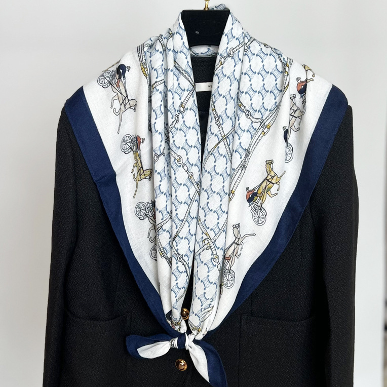 90- tibetan blue carriage - 90cm