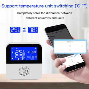 Tuya-Sensor de temperatura y humedad con pantalla LCD, termostato Digital para Smart Home, SmartLife, compatible con asistente de Google y Alexa - Product Image 3