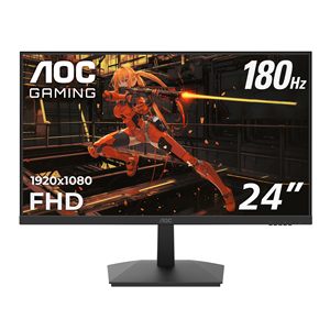 高速配信AOC 24G15N Led PCコンピューターモニターライトバー24インチPCスクリーンケース180Hzモニターオーディオインターフェース付き - Product Image 1
