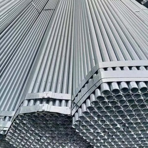 ท่อชุบสังกะสีแบบจุ่มร้อนราวระเบียงราวจัดส่งเร็วขนาด3/4 "-1.5" OD 0.8-2มม. ตัดเชื่อมแบบหนา - Product Image 4