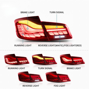 Fabrika arka lambası BMW 5 serisi için F10 F18 2011- 2017 araba farı parça LED ışık arka araç aydınlatma sistemi, aksesuarları - Product Image 2