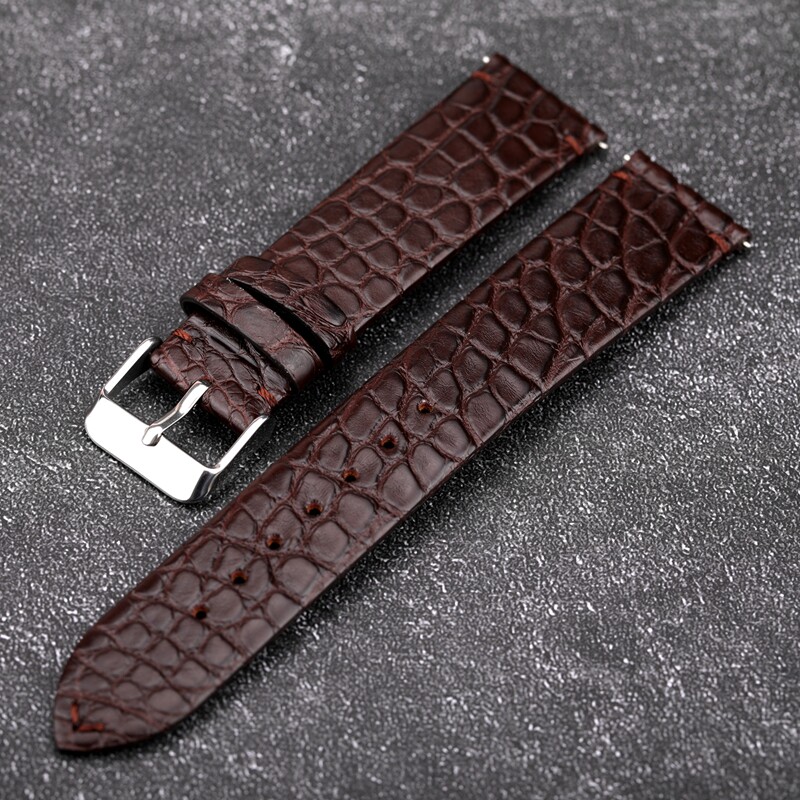 fil marron + boucle argentée