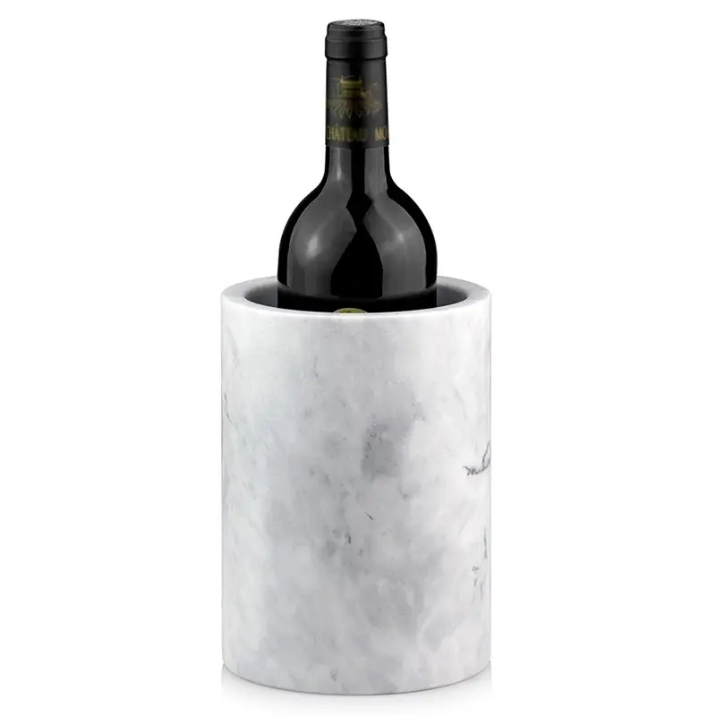 Marmo Decor Mini Whisky Wine Chiller acrilico bottiglia di Champagne candela Belaire Rose Ice Cooler Holder barile secchio di latta per la festa