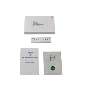 طقم اختبار الكورونا الفيروس والكوليسيفيرس والهربس والبانليوكوبينيا FPLV/FHV/FCV/FCOV/TOXO من الكشف على البطاطا الخفيفة للقطط مجموعة كيمبيو إليسا - Product Image 4