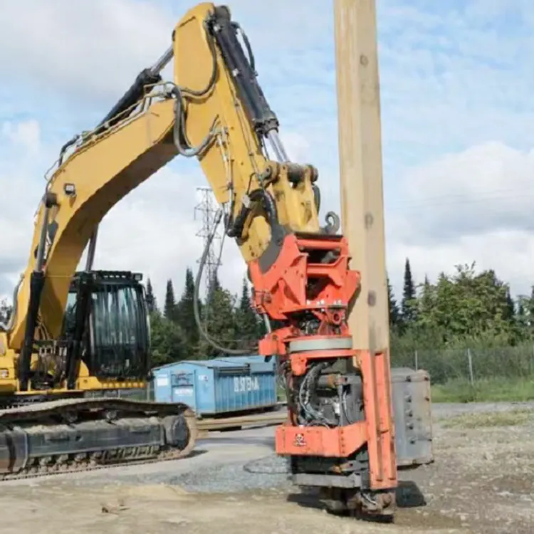 Machine hydraulique de conducteur de pile de marteau d'attachement d'excavatrice