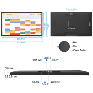 32インチスマートAndroid 14デジタルファミリーカレンダー4K Ultra HDタッチスクリーンの雑用チャートと時計リマインダー付きのTo Doリスト - Product Image 2