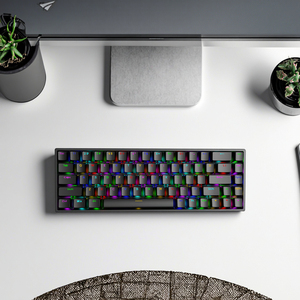 Teclado con cable de 68 teclas de alta calidad con retroiluminación Mecánico Teclado Mecanico para juegos para computadora de escritorio y portátil