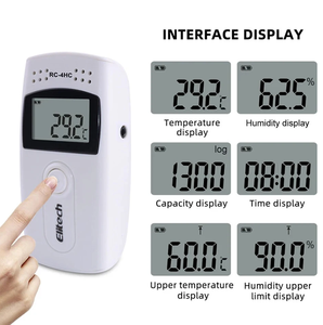 RC-4HC USB Temperature <strong>Data</strong> Logger 16000 Point Temperature Humidity Recorder <strong>Data</strong> Logger Built-in - Product Image 5